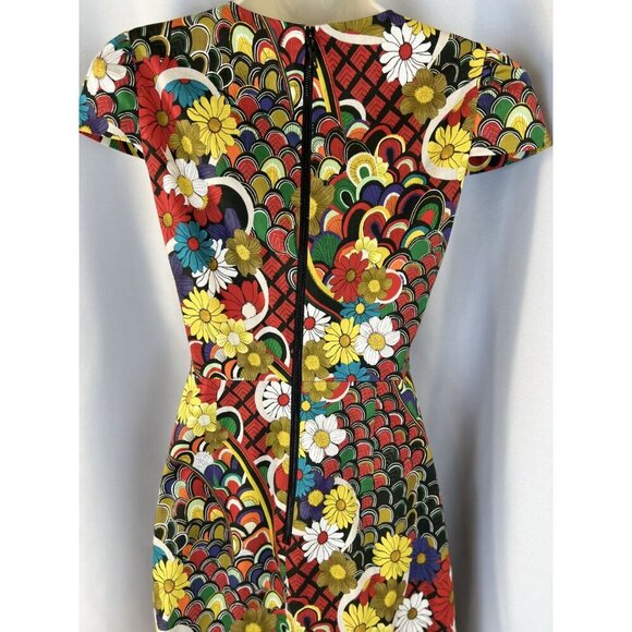 NEW Alice + Olivia Kirby Ruffle Hem Floral Dress $375 - Picture 7 of 13